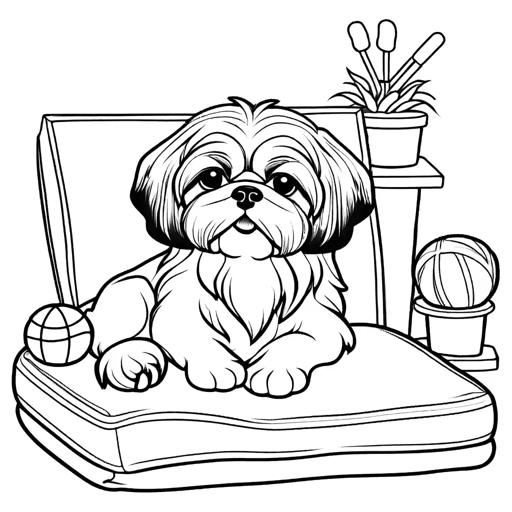 Strona Kolorowanka pi cego Shih Tzu Z Zabawkami Magia Kolorowanek strona-kolorowanka-pi-cego-shih-tzu-z-zabawkami-magia-kolorowanek